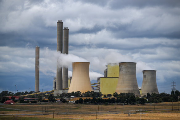 The Loy Yang A power station in the Latrobe Valley.