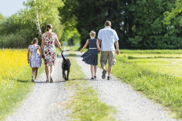 A walk after a meal is good for your gut and blood sugar levels. 