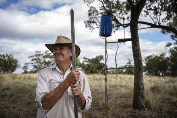 Rob Frend helped devise a water feeder for koalas.