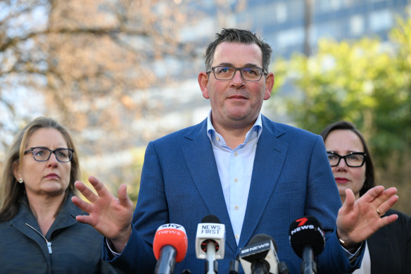 Daniel Andrews and Jacinta Allan announced the cancellation of the Commonwealth Games in July 2023.