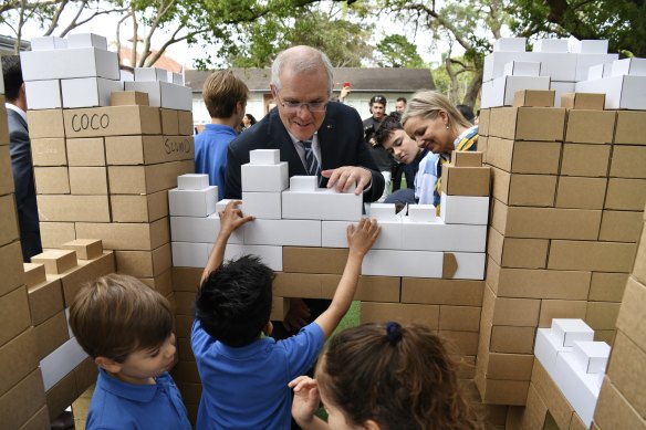 As the unofficial election campaign gets under way, Scott Morrison was at Woollahra Public School on Monday.