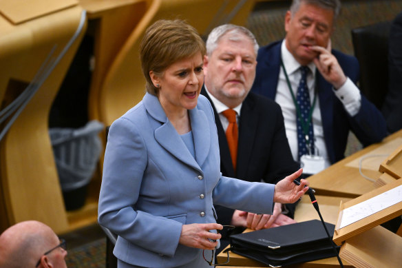 Scottish First Minister Nicola Sturgeon outlines her plan for a second independence referendum.
