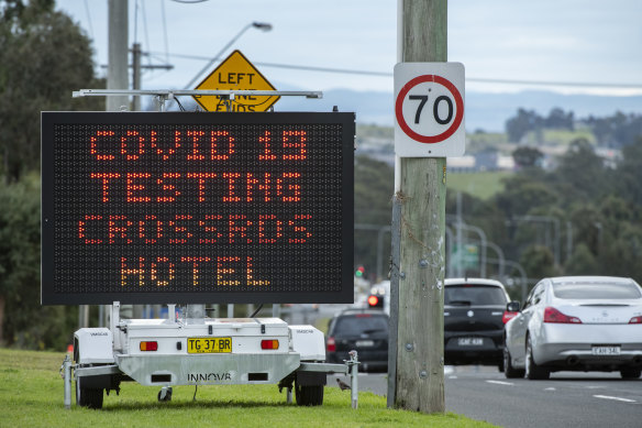 A drive through Coronavirus testing clinic at the Crossroads Hotel in Casula. 