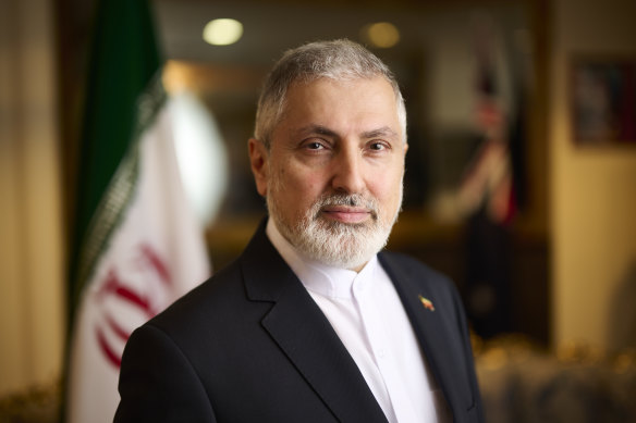 Iran’s ambassador to Australia, Ahmad Sadeghi, said he supported the “wiping out” of Israel.