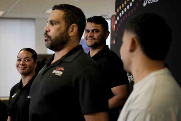 Greg Inglis has signed Kennedy Cherrington, Latrell Mitchell and Cody Walker as ambassadors for his mental health initiative, The Goanna Academy.