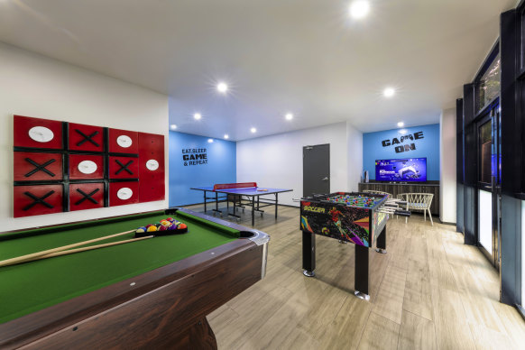 The games room at Sofitel Fiji Resort and Spa.