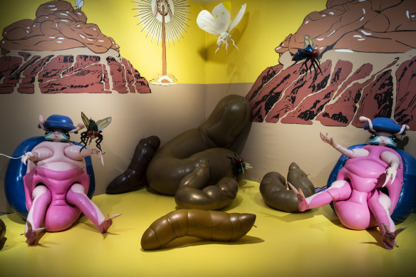 Saeborg’s Pooptopia is showing at the MCA’s latest exhibition.