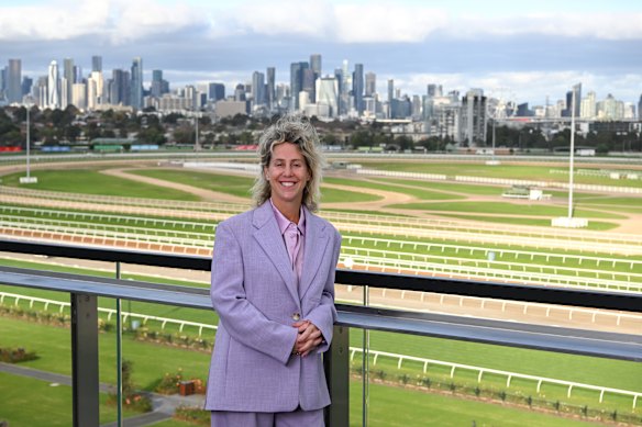Victoria Racing Club CEO Kylie Rogers at Flemington Racecourse.