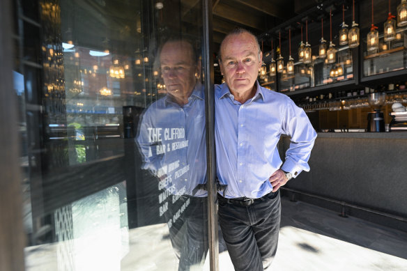 The owner of The Clifford in Ripponlea, Rob Fregon, has been warned of a rate rise for his bar, which has been closed since the pandemic hit in 2020.