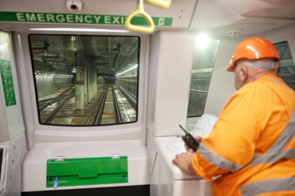 The extension of the metro rail line under Sydney Harbour and the CBD is due to open within months.