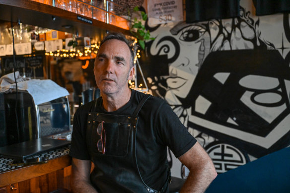 Littlefoot Bar owner Stuart Lucca-Pope. 