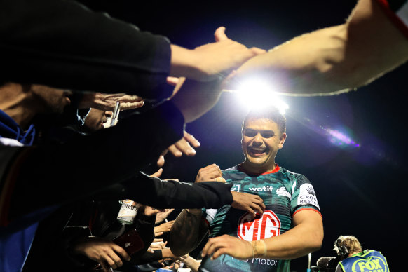 Latrell Mitchell in Tamworth last month.