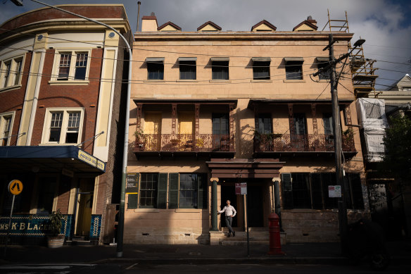 Nathan Kulinitsch is restoring his house in Dawes Point. 
