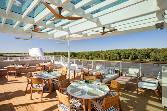 Viking’s renowned Scandi sense of design is evident at the ship’s Aquavit Terrace. 