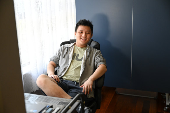 Roger Huang has already been offered a place studying science at Monash, but is hoping to study a double degree.