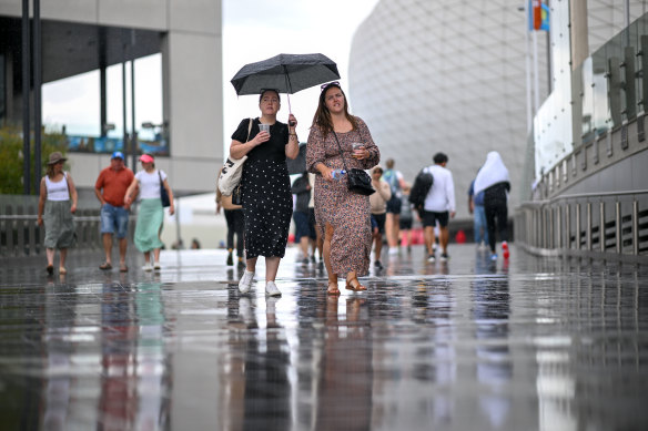 Temperatures are below average across Victoria, as rain returns. 