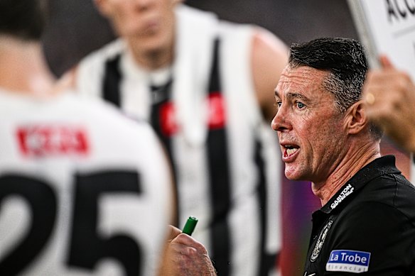 Magpies coach Craig McRae.