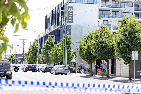 The scene where Sam Abdulrahim was shot dead.