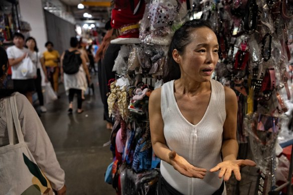 Judy Kim is a long-time stallholder at Paddy’s Markets, a site earmarked for redevelopment.