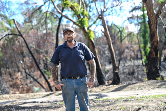 Pomonal resident and CFA member Russ Kellett. He also runs the local Men’s Shed.