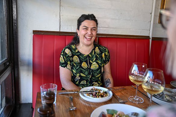 Melbourne Writers Festival’s new director Veronica Sullivan at St Kilda’s Cicciolina.