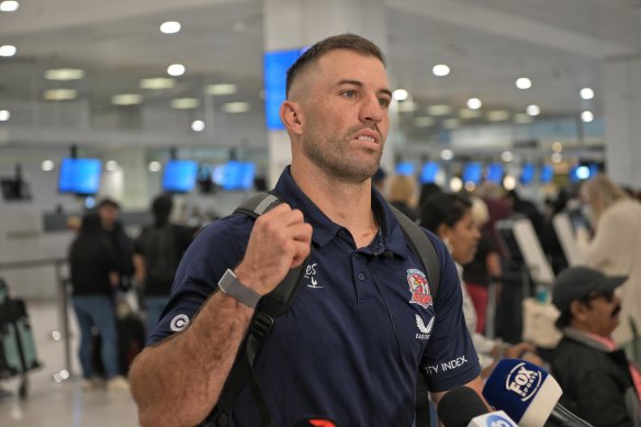 James Tedesco prepares to fly out for Los Angeles and the NRL season-opener.
