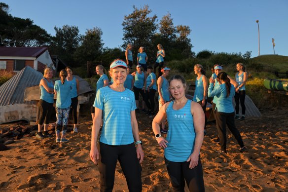 Running coaches Debbie Solms (left) and Ros Meyer have been training women for the half-marathon who now feel let down by a change to 
the cut-off time. 