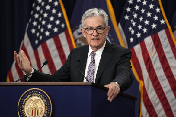 Fed chairman Jerome Powell said the central bank was “prepared to raise rates further if appropriate”.