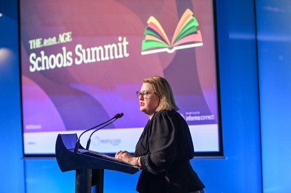 Victorian Education Minister Natalie Hutchins said school teaching shortages are unevenly distributed.