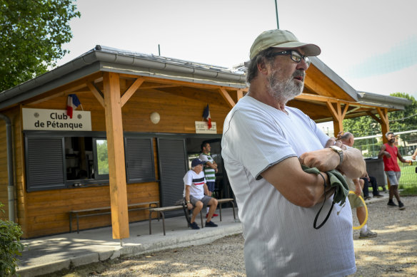 Deadeye petanque player Thierry Sauvaget lives in Le Chesnay. Wembanyama is “very, very important”, he says. “He’s a son of the city.”