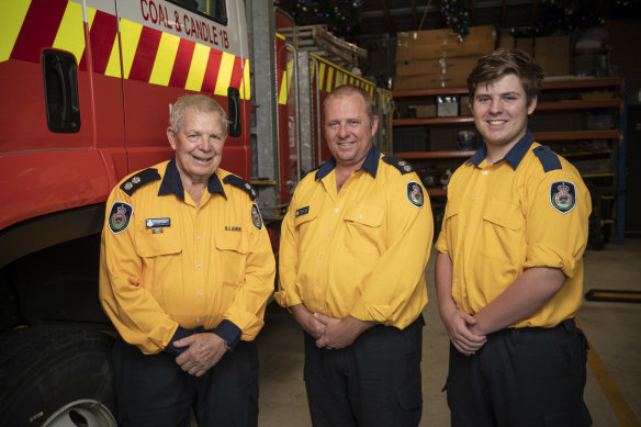 Jeff, Warren and Mitchell Cree are all members of the Davidson Brigade.