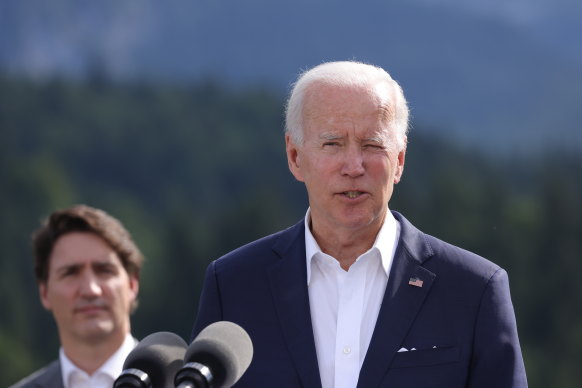 United States President Joe Biden speaks in Europe this week.