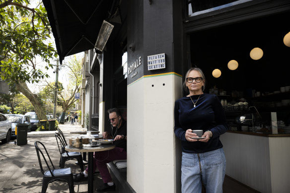 Lucia Lenarduzzi said her business will not survive if the footpaths outside, which she relies on for seating, are ripped up after so many years of disruption.