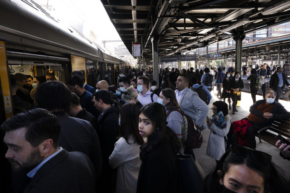Industrial action on Sydney’s train network has caused delays and crowding at stations across the city.