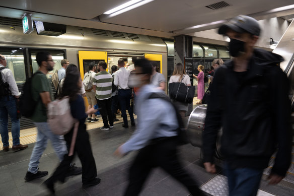 Town Hall station on February 14, 2024. 
