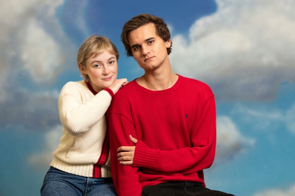  Claude Scott-Mitchell and Will McDonald play Marge and Tom Ripley in Sydney Theatre Company’s The Talented Mr Ripley.