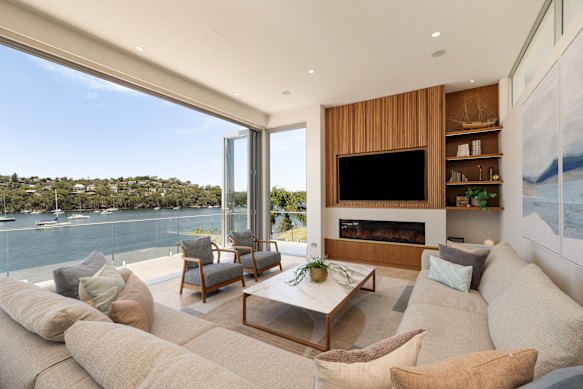 Carr upgraded the four-storey split home with a luxurious fit-out.