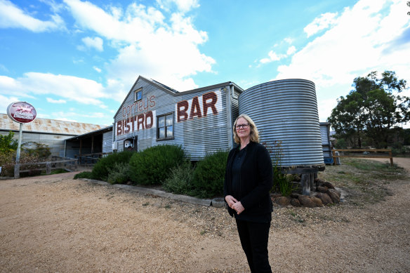 Susie Macaffer at the pub she and husband Colin run, Barney’s Bar & Bistro.