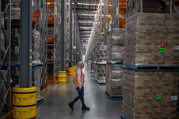 Qube’s giant warehouse at Moorebank.