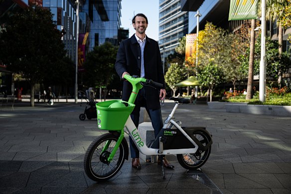 William Peters, the head of Asia Pacific for Lime, is confident the next generation of e-bikes will be welcomed in western Sydney.