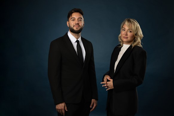 Wells and partner Stephan Roberto.