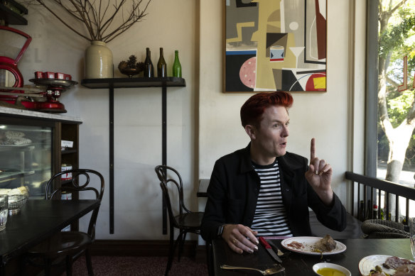 Comedian and Dish author Rhys Nicholson at Continental Deli in Newtown.