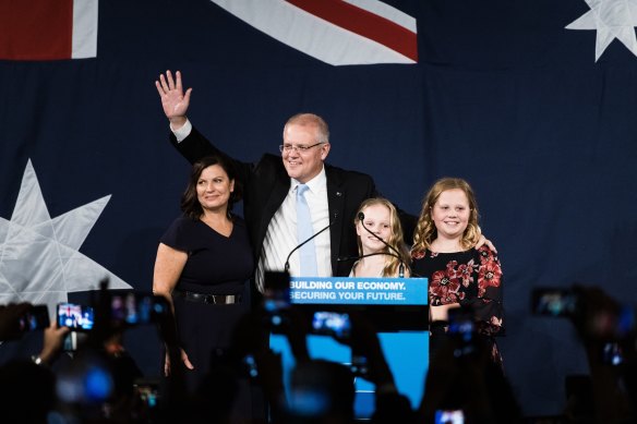 "How good is Australia!" Scott Morrison claims victory in the May 2019 election.