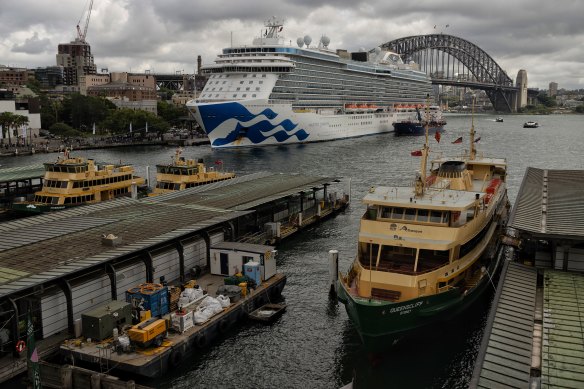 The Queenscliff (bottom right) ferry re-enters service in November after a refit.