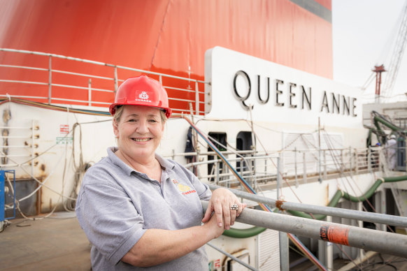 Captain Inger Klein Thorhauge, who was born in the Faroe Islands.