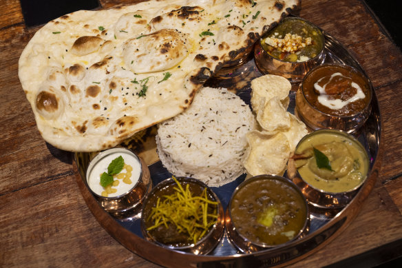 The Thali plate at O’Bombay.
