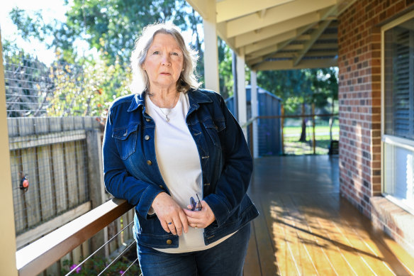 Carmen Ross, the sister of Robert Farquharson, at home. 