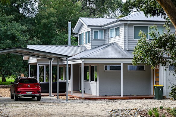 Erin Patterson’s house and car in Leongatha in August 2023.