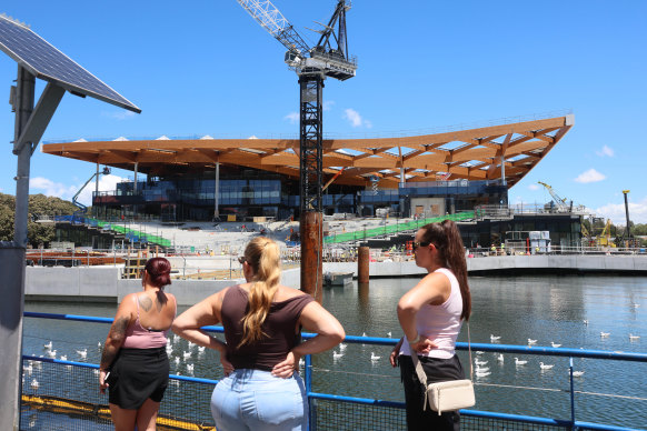 The new Sydney Fish Market is rising on the other side of Blackwattle Bay from the existing site.