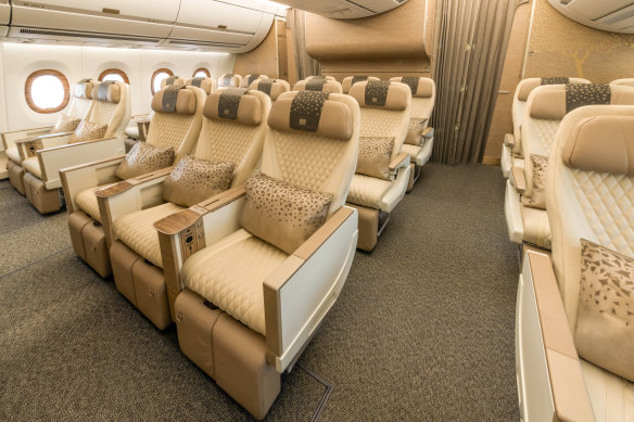 With only 21 seats, premium economy feels exclusive.
